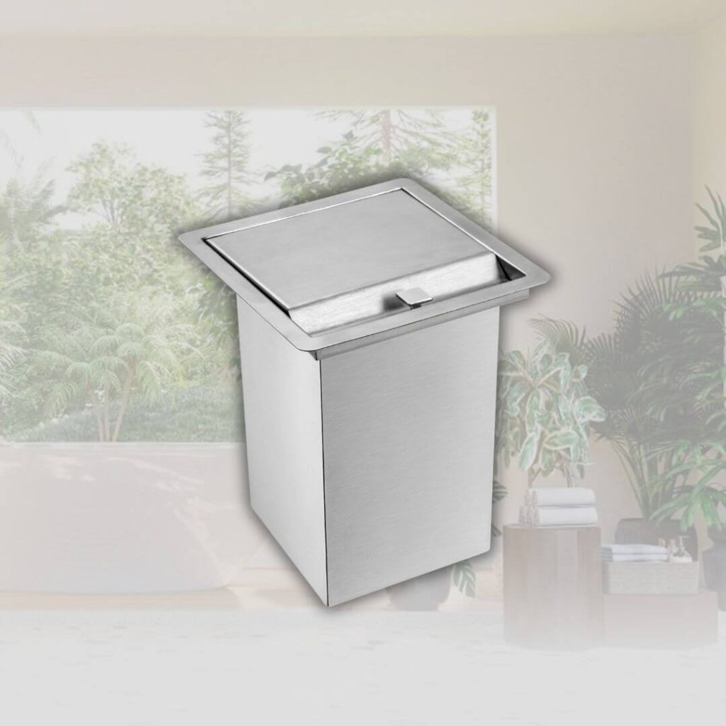 Lixeira de embutir quadrada Ecobin 1080 x 1080 px